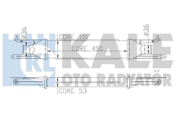 KALE OTO RADYATÖR Kompressoriõhu radiaator 345400